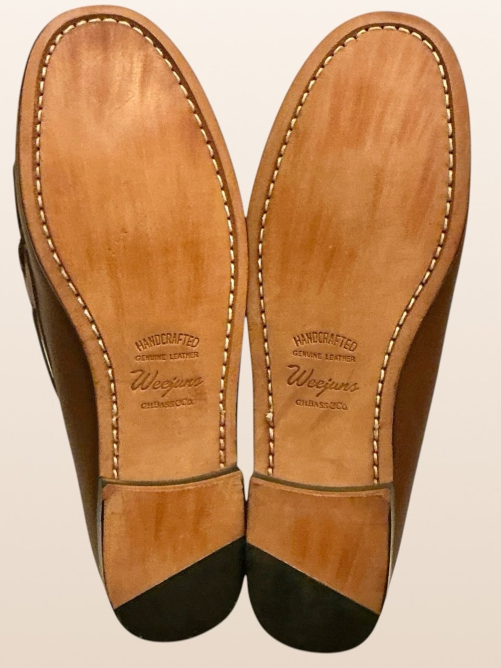G.H. Bass Jackie Brown Leather Weejuns Loafer Kiltie Fringe Tassel Slip On Sz 9 - Picture 11 of 13